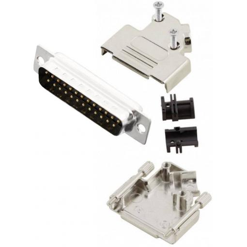MH Connectors MHD45ZK25-DM25P-K sada D-SUB kolíkové lišty 45 ° Pólů: 25 pájecí kalíšek 1 ks