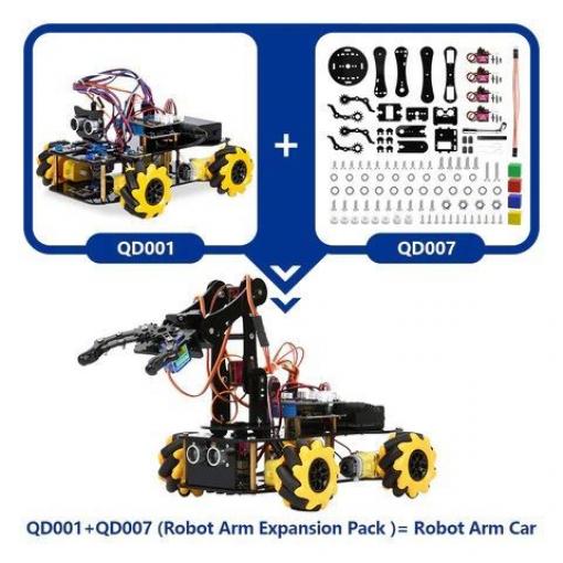 Robotická ruka Acebott QD007 pro autíčko M390, rozšiřovací set