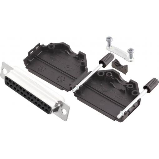 MH Connectors MHDPPK25-DB25S-K sada D-SUB zásuvková lišta 180 ° Pólů: 25 pájecí kalíšek 1 ks