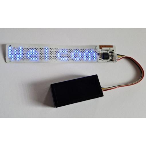 LED displej Spotled modrý, 122×21 mm, Bluetooth, USB-C
