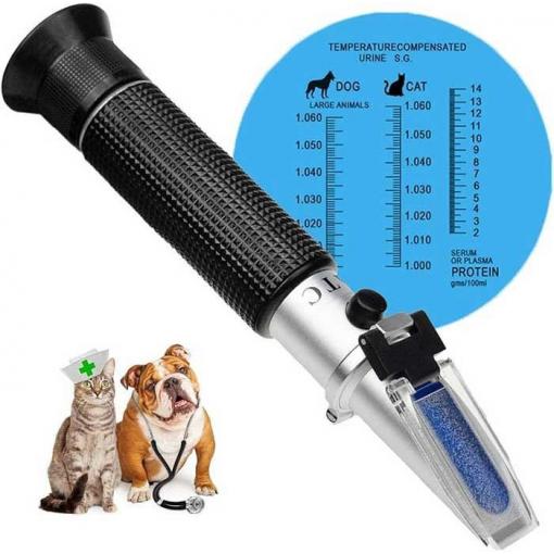 Optický refraktometr ATC pro veterinární účely, měření moči