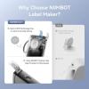 NIIMBOT Etikettendrucker D11_H Portable thermal label printer tiskárna štítků termální s přímým tiskem 300 x 300 dpi Šířka etikety (max.): 15 mm USB, Bluetooth®