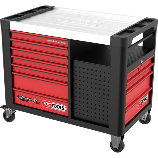 KS Tools 873.5008 dílenský vozík ocelový plech Barva: černá, červená