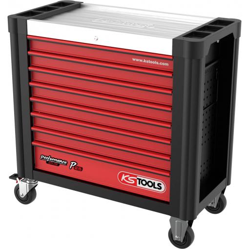 KS Tools 873.3008 dílenský vozík ocelový plech Barva: černá, červená