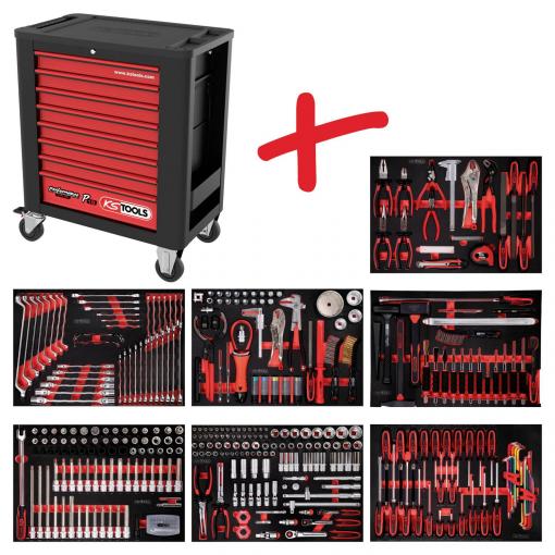 KS Tools 8157397 dílenský vozík Barva: černá, červená