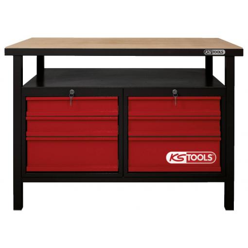 KS Tools 8650004 pracovní stůl (š x v x h) 1200 x 840 x 600 mm černá, červená