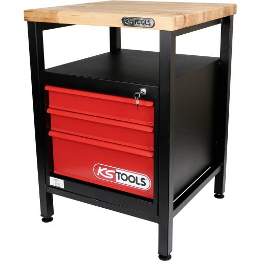 KS Tools 8650010 pracovní stůl (š x v x h) 600 x 840 x 600 mm černá, červená