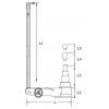 KS Tools Zvedák min./max.výška: 15 - 51.3 cm