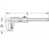 KS Tools 300.0536 Měřič opotřebení brzdových kotoučů, 0-90 mm
