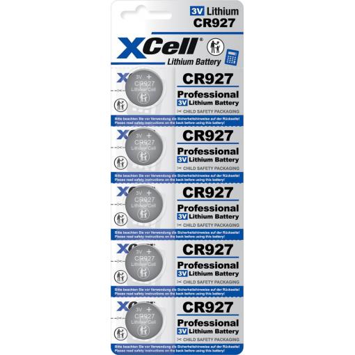 XCell knoflíkový článek CR 927 3 V 5 ks 30 lithiová CR927-B5