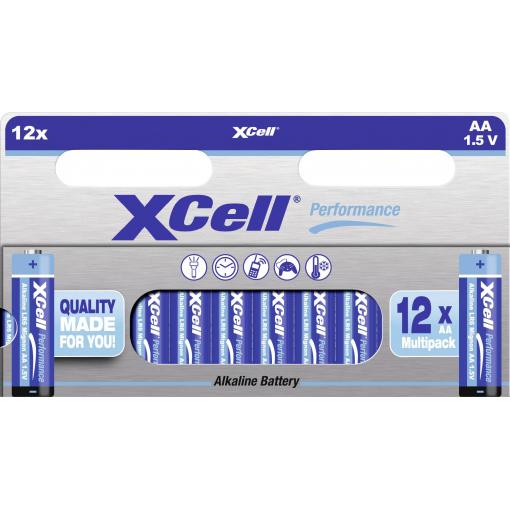 XCell tužková baterie AA alkalicko-manganová, 1.5 V, 12 ks