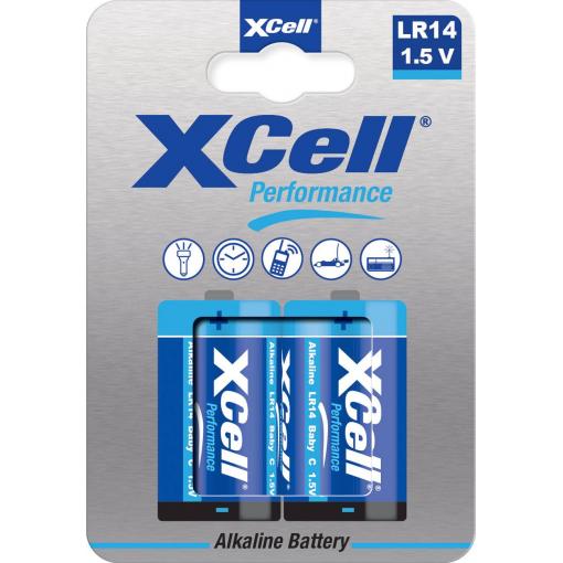 XCell LR14HP baterie malé mono C alkalicko-manganová 1.5 V 2 ks