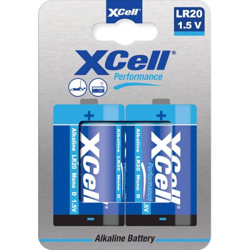 XCell LR20HP baterie velké mono D alkalicko-manganová 1.5 V 2 ks