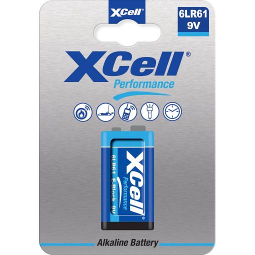 XCell 6LR61HP baterie 9 V alkalicko-manganová 9 V 1 ks