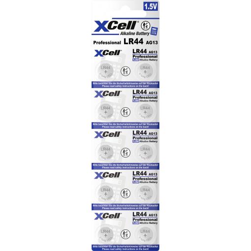 XCell knoflíkový článek LR 44 1.5 V 10 ks alkalicko-manganová