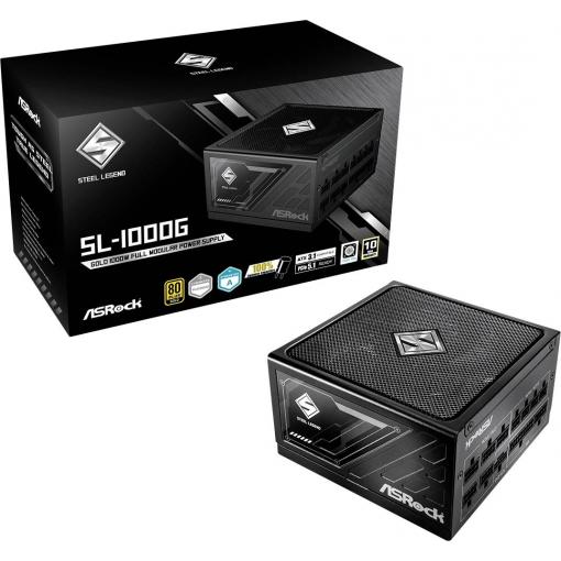 ASRock Steel Legend SL-1000G PC síťový zdroj 1000 W ATX 80 PLUS® Gold
