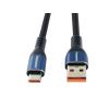 Kabel USB 2.0 USB-A / USB-C, 0,5 m, 5 A, bavlněný oplet