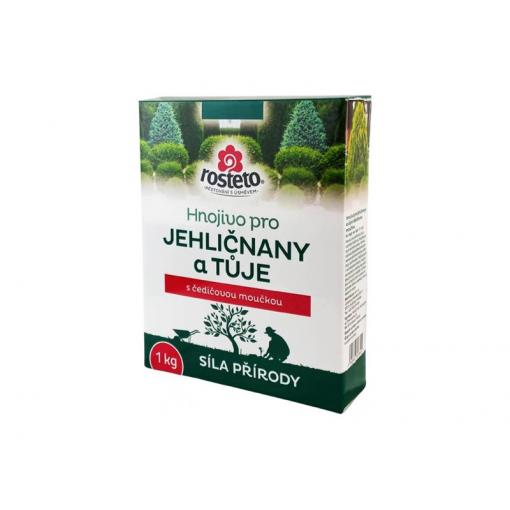 Hnojivo pro jehličnany a tůje ROSTETO 1kg s čedičovou moučkou