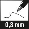 Edding popisovač fólií 140 S permanent pen super fine 4-140001 černá