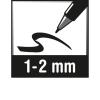 Edding 8055 4-8055-1-1001 Venkovní fix černá 1 mm, 2 mm