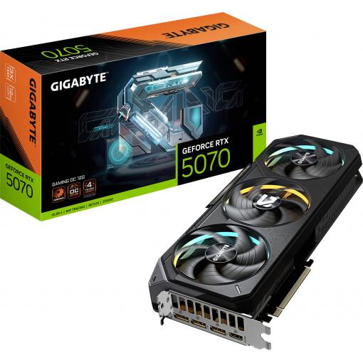 Gigabyte grafická karta Nvidia GeForce RTX 5070 GeForce RTX 5070 GAMING OC 12G 12 GB GDDR7 RAM PCIe x16 HDMI® 2.1, DisplayPort 2.1