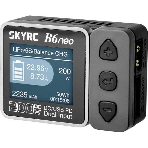 SKYRC B6neo modelářská nabíječka, 10 A, pro olověné akumulátory, LiFePO , LiHV , Li-Ion, Li-Pol, NiCd, NiMH