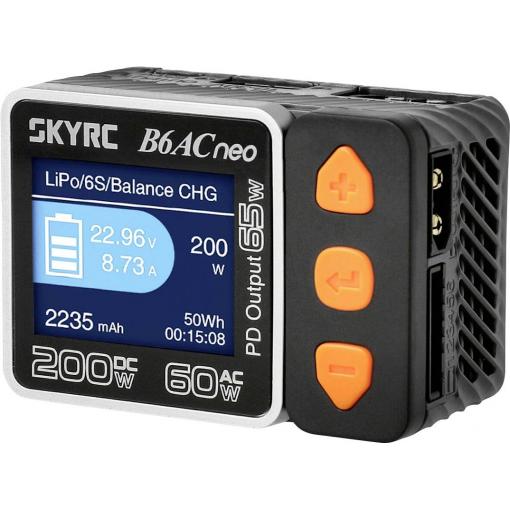 SKYRC B6AC Neo modelářská nabíječka, 10 A, pro olověné akumulátory, LiFePO , LiHV , Li-Ion, Li-Pol, NiCd, NiMH