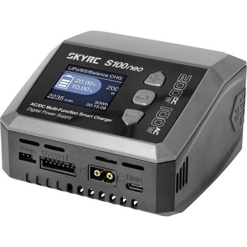 SKYRC S100 Neo modelářská nabíječka, 12 A, pro olověné akumulátory, LiFePO , LiHV , Li-Ion, Li-Pol, NiCd, NiMH