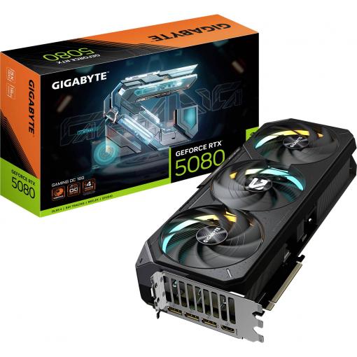 Gigabyte grafická karta Nvidia RTX 5080 GAMING OC 16GB 16 GB GDDR7 RAM PCIe x16 HDMI® 2.1, DisplayPort 2.1