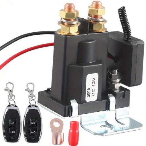 Výkonové relé KH-280, 12 V / 500 A, s RF dálkovým ovládáním 433 MHz