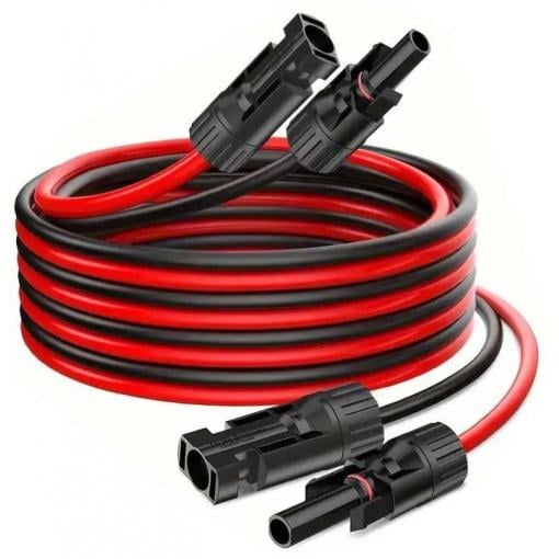 Solární kabel H1Z2Z2-K, 4 mm², 3 m, MC4, červený + černý