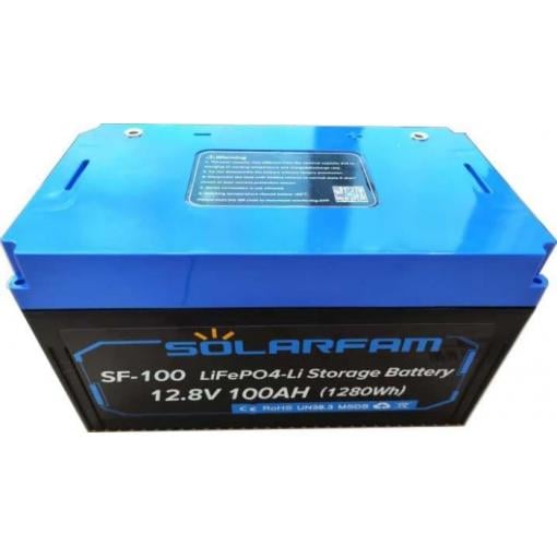 LiFePO4 akumulátor Solarfam SF-100, 12,8 V / 100 Ah, s BMS a Bluetooth