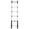 Telesteps 115463 Eloxovaný hliník Stupňovitý teleskopický žebřík max.prac. výška: 3800 mm 11.4 kg