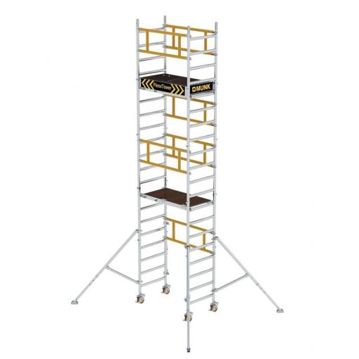 MUNK Günzburger Steigtechnik 125100 FlexxTower S hliníkovou vrstvou, hliník skládací lešení max.prac. výška: 6.10 cm 117 kg