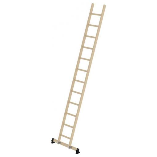 MUNK Günzburger Steigtechnik 033117 dřevo Příčkový opěrný žebřík max.prac. výška: 4.70 cm
