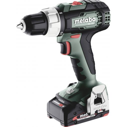 Metabo BS 18 L aku vrtací šroubovák, 18 V, 2 Ah Li-Ion bezkartáčové, vč. 2x aku, kufřík, vč. nabíječky, 614051500