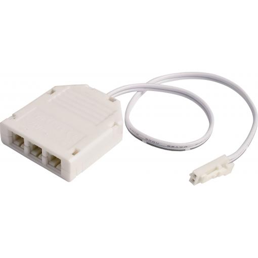 Deko Light MINI-AMP 3-fach VT (1x Stecker, 3x Buchse) 20cm, 12V/24V, max 3A, IP20 940064 3násobný rozbočovač 20 cm bílá