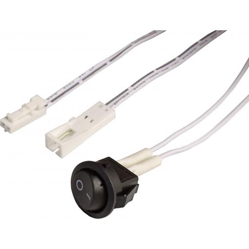 Deko Light MINI-AMP Einbausch. (Stecker-Buchse) 2x 100cm, 12V/24V, max. 3A, IP20 940066 Vestavný spínač 100 cm