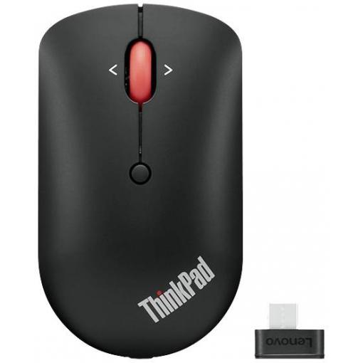 Lenovo ThinkPad Compact optická myš, přenos Bluetooth®, 4 tlačítko, 800 dpi, 1600 dpi, 2400 dpi, černá