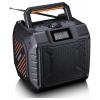 Lenco ODR-160GY ODR-160GY outdoorové rádio, DAB+, FM, AUX, SD, Bluetooth, DAB+, FM, voděodolné, s akumulátorem, funkce alarmu, Funkce powerbanky, pistolová šedá
