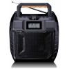 Lenco ODR-160GY ODR-160GY outdoorové rádio, DAB+, FM, AUX, SD, Bluetooth, DAB+, FM, voděodolné, s akumulátorem, funkce alarmu, Funkce powerbanky, pistolová šedá