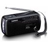 Lenco MCR-113BK MCR-113BK Nouzové rádio, FM, FM, KV (AM), KV, nouzové rádio, USB, FM, stolní lampa, Ruční klika, Funkce powerbanky, s akumulátorem, Solární