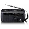 Lenco MCR-113BK MCR-113BK Nouzové rádio, FM, FM, KV (AM), KV, nouzové rádio, USB, FM, stolní lampa, Ruční klika, Funkce powerbanky, s akumulátorem, Solární