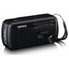 Lenco MCR-113BK MCR-113BK Nouzové rádio, FM, FM, KV (AM), KV, nouzové rádio, USB, FM, stolní lampa, Ruční klika, Funkce powerbanky, s akumulátorem, Solární