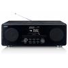 Lenco DIR-260BK DIR-260 internetové přenosné rádio, internetové, DAB+, FM, internet, FM, AUX, Wi-Fi, CD, Bluetooth, DAB+, MP3, funkce alarmu, vč. dálkového