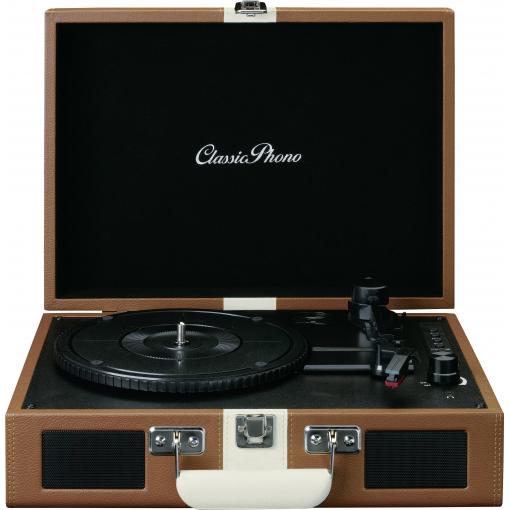 Lenco TT-120BNWH gramofon hnědo-bílá