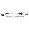 Delock USB 2.0 adaptér [1x USB-C® zástrčka - 1x RS232 zástrčka ] 63908 0.15 m