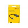 Delock USB 2.0 adaptér [1x USB-A konektor - 1x RJ45 zásuvka] 66646 0.16 m