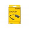 Delock USB 2.0 adaptér [1x USB-C® zástrčka - 1x RJ45 zásuvka] 66645 0.16 m