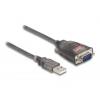 Delock USB 2.0 adaptér [1x USB 2.0 zástrčka A - 1x RS232 zástrčka ] 61400 1 m